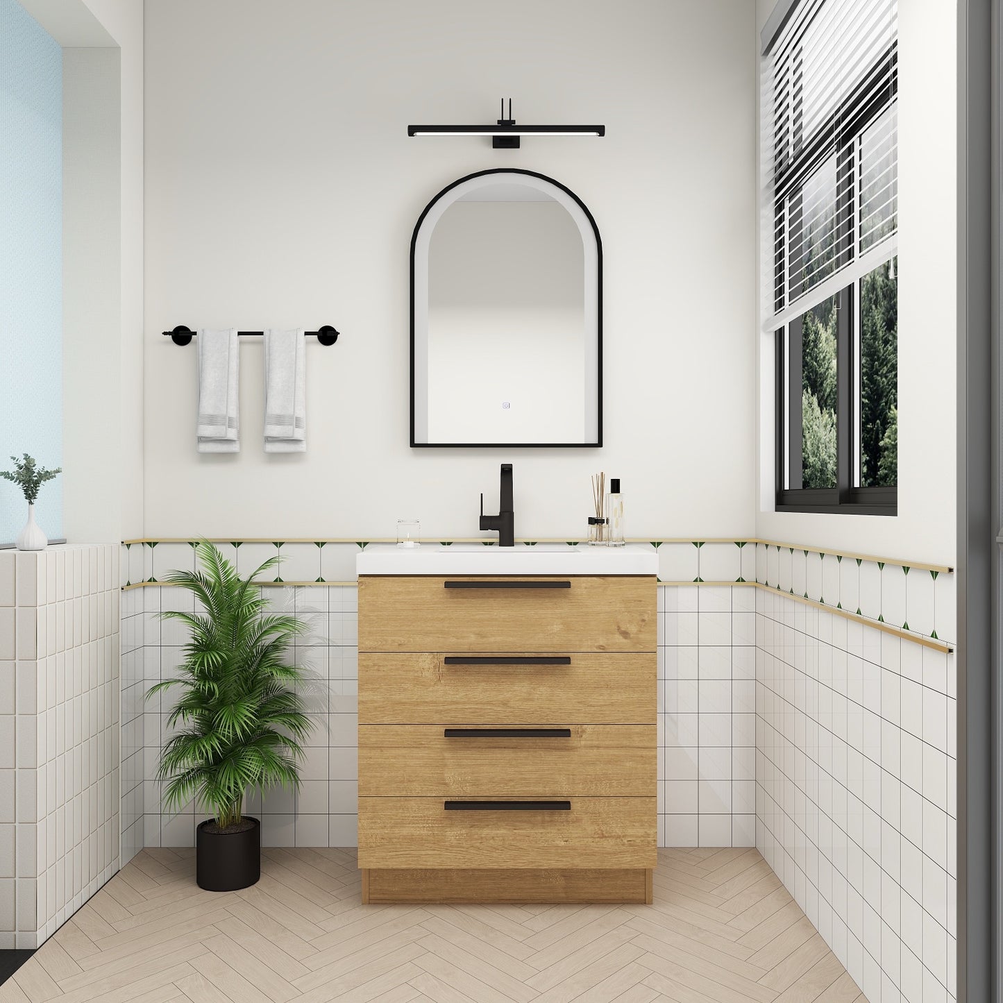Color: Oak | Carla 30" Freestanding Bathroom Vanity | Source: Carla30-TO (3).jpg