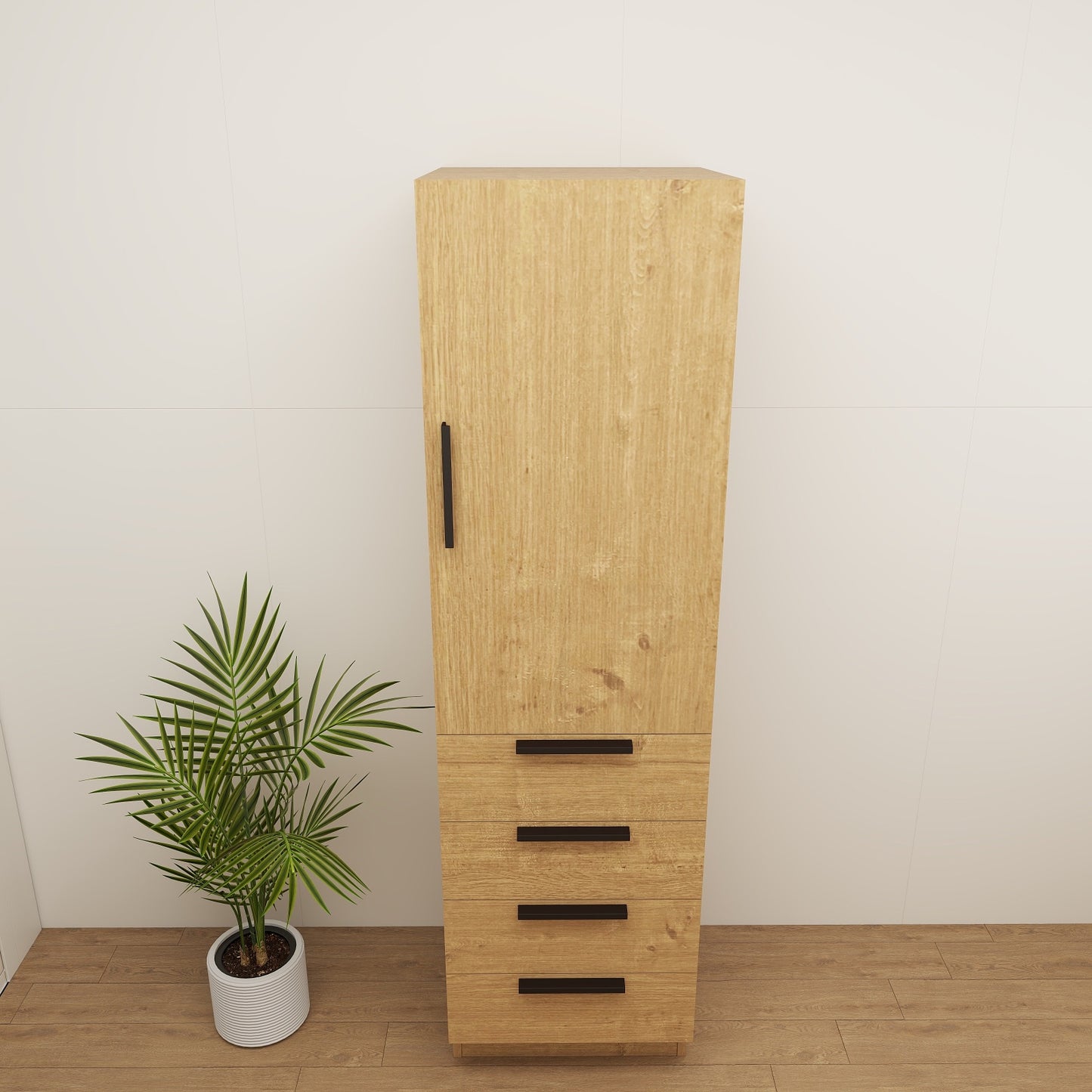 Color: White Oak | Carla 20" Freestanding Linen Cabinet | Source: 3.jpg
