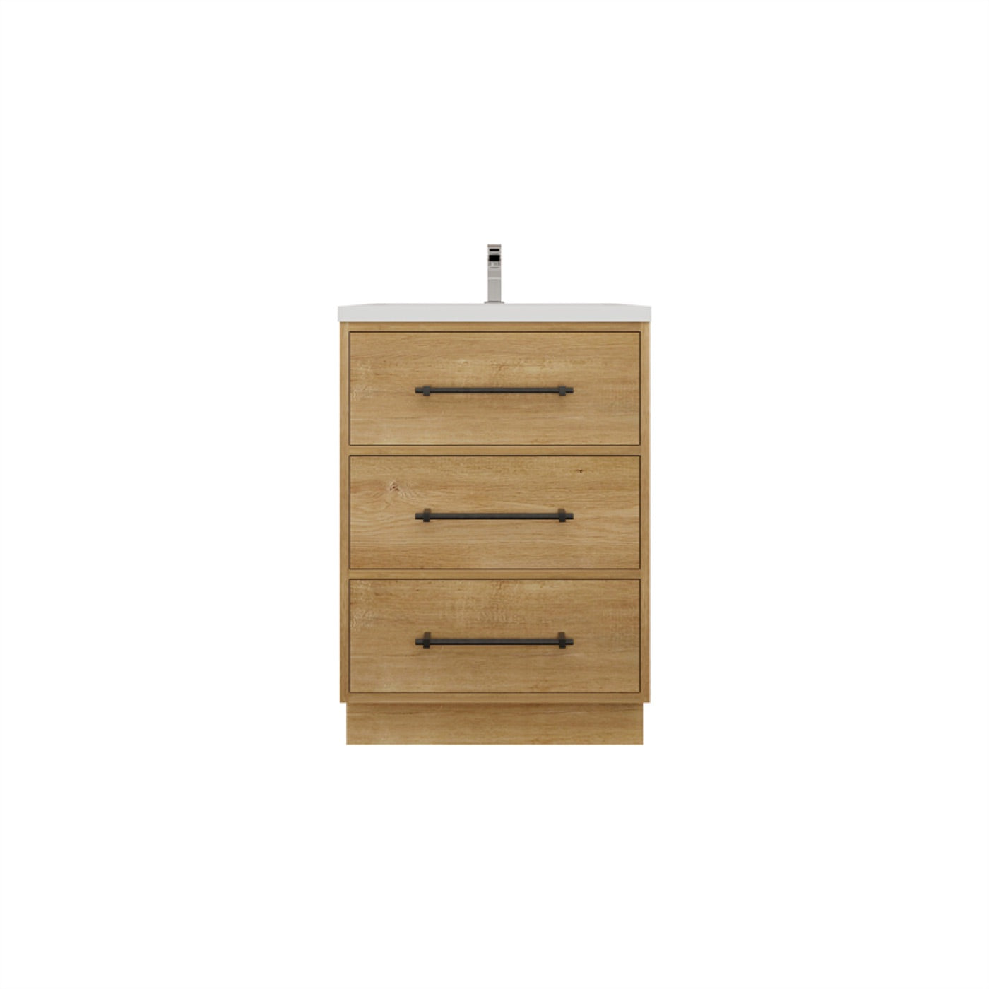 Color: Oak | Victoria 24" Freestanding Bathroom Vanity image 1