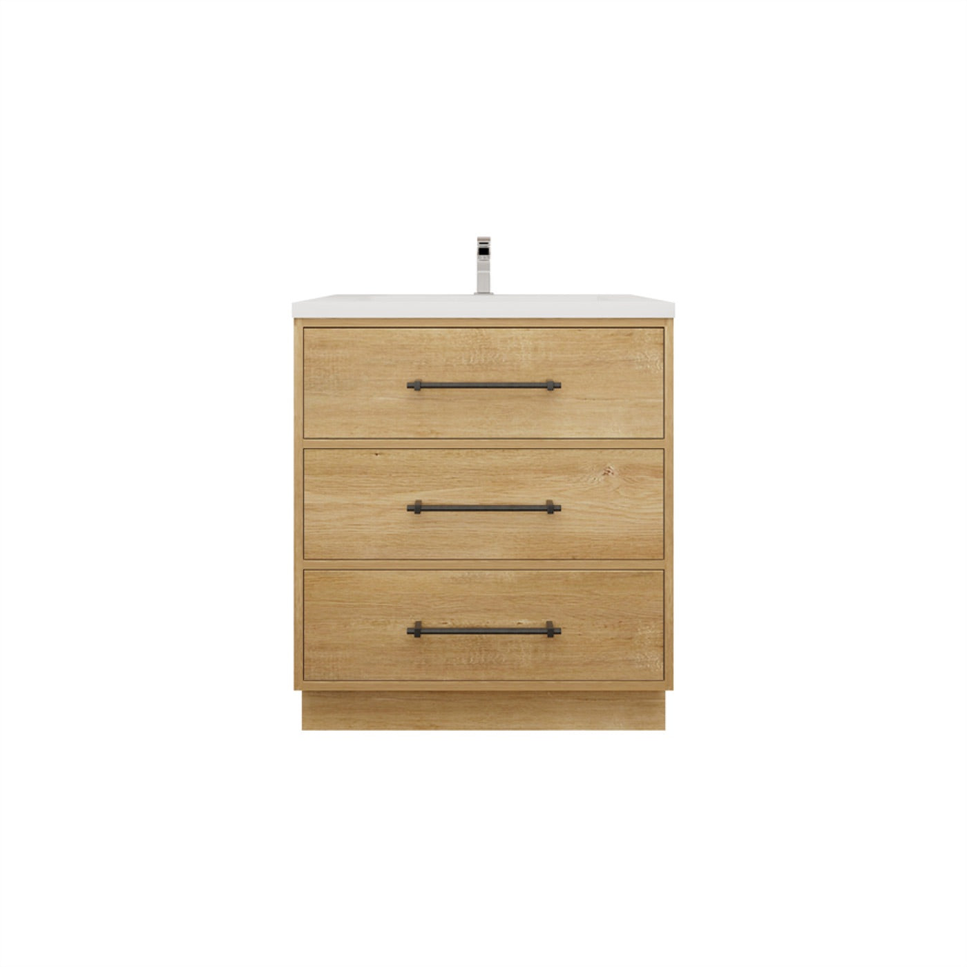 Color: Oak | Victoria 30" Freestanding Bathroom Vanity image 1