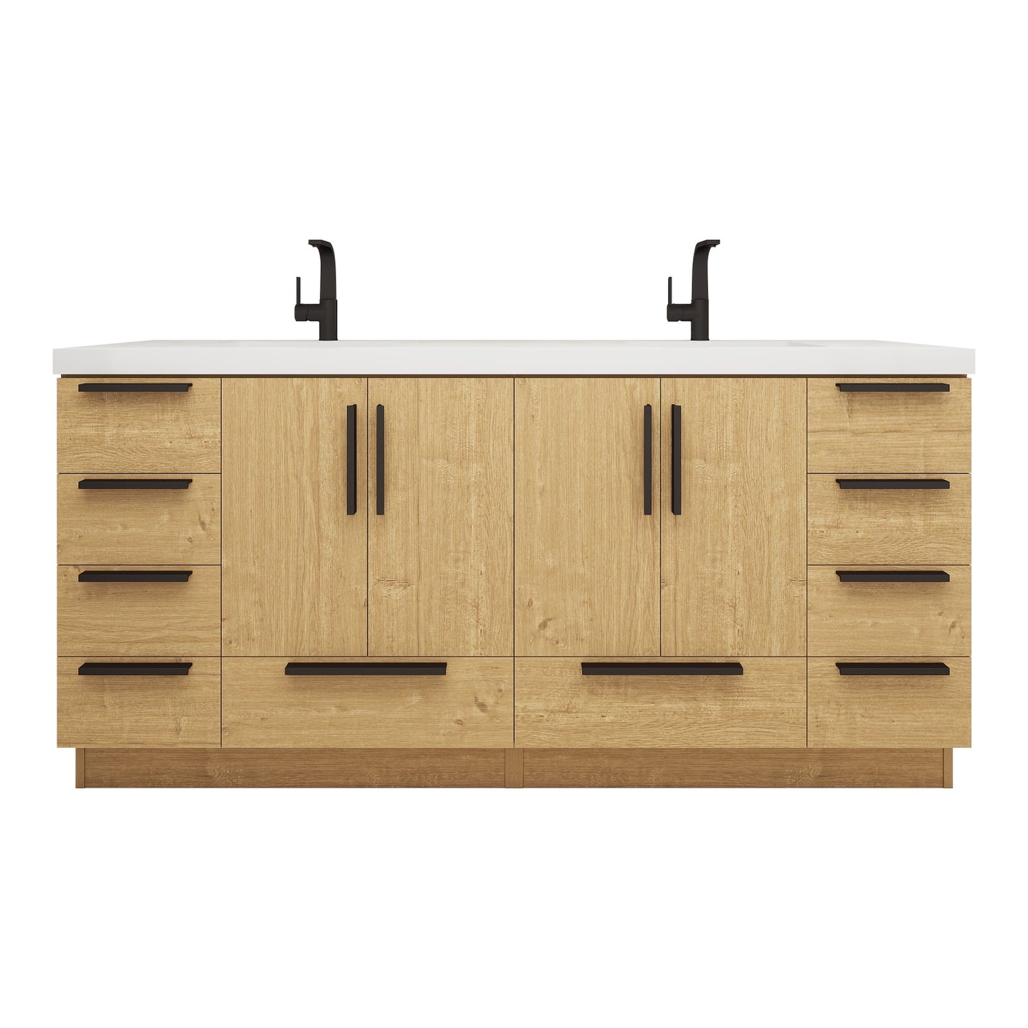 Carla 72" Freestanding Bathroom Vanity with Double Sink image 1