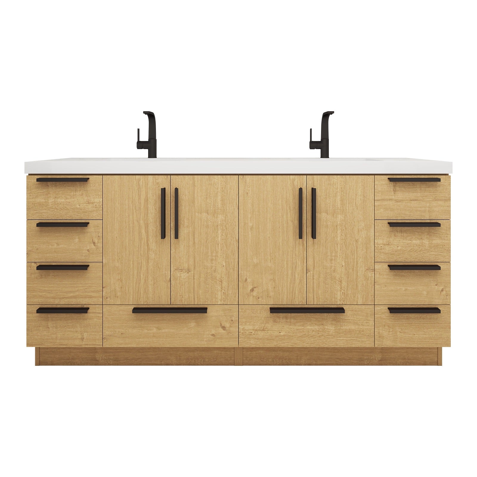 Carla 72" Freestanding Bathroom Vanity with Double Sink image 1