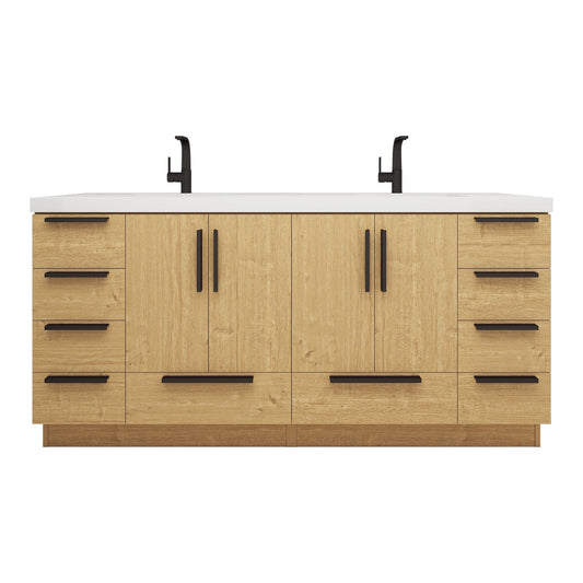 Carla 72" Freestanding Bathroom Vanity with Double Sink image 1