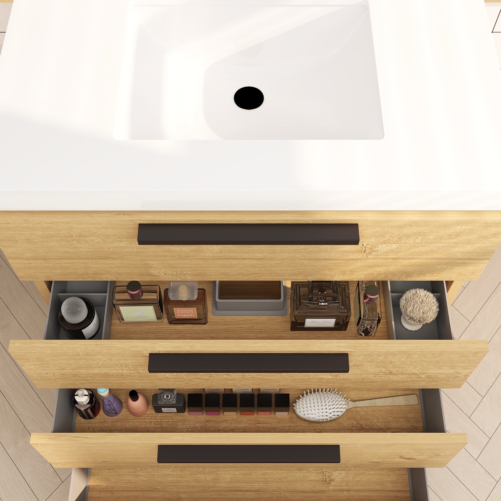 Color: White Oak | Carla 30" Freestanding Bathroom Vanity | Source: Carla30-TO (14).jpg