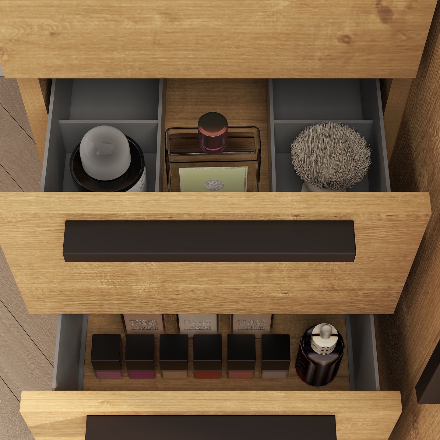 Color: White Oak | Carla 36" Freestanding Bathroom Vanity with Left Side Drawers | Source: Carla36L-TO (19).jpg