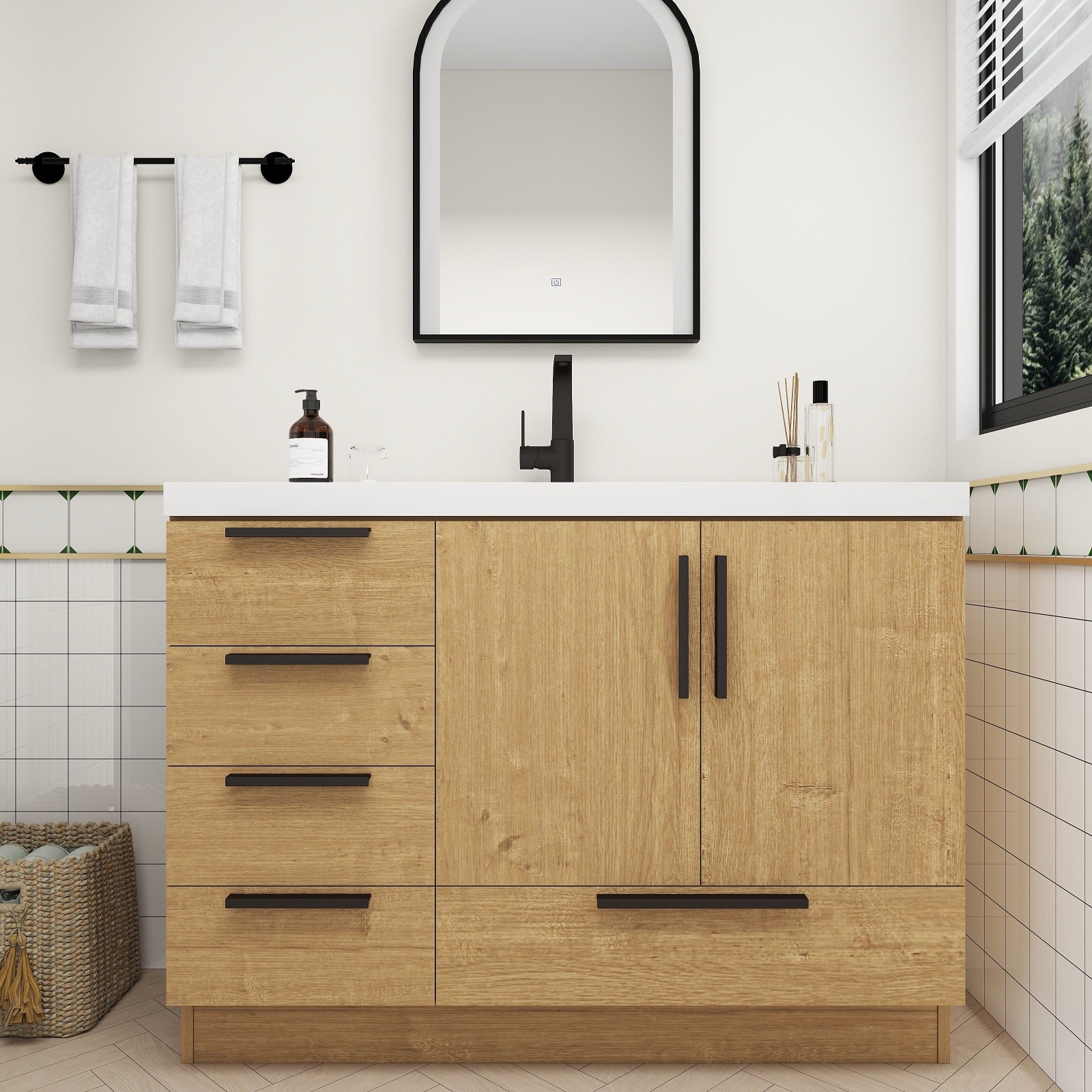 Carla 48" Freestanding Bathroom Vanity image 2