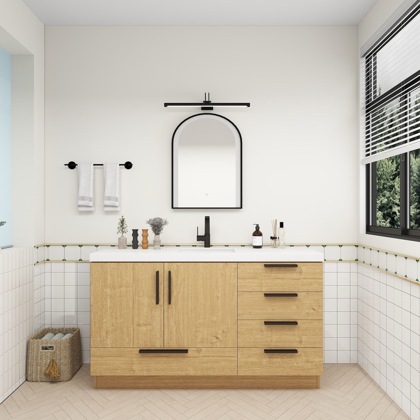 Carla 60" Freestanding Bathroom Vanity with Single Sink image 2
