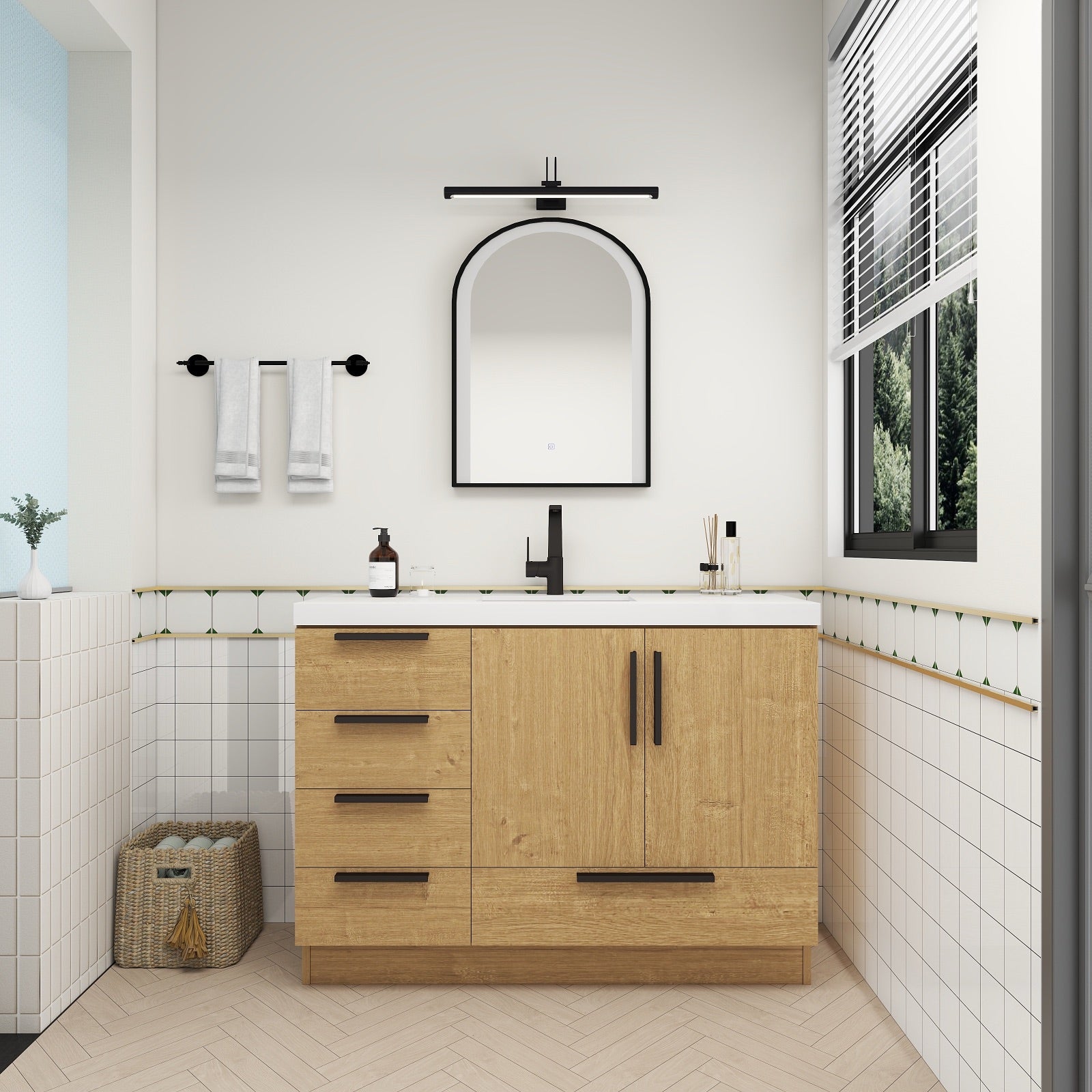 Carla 48" Freestanding Bathroom Vanity image 3