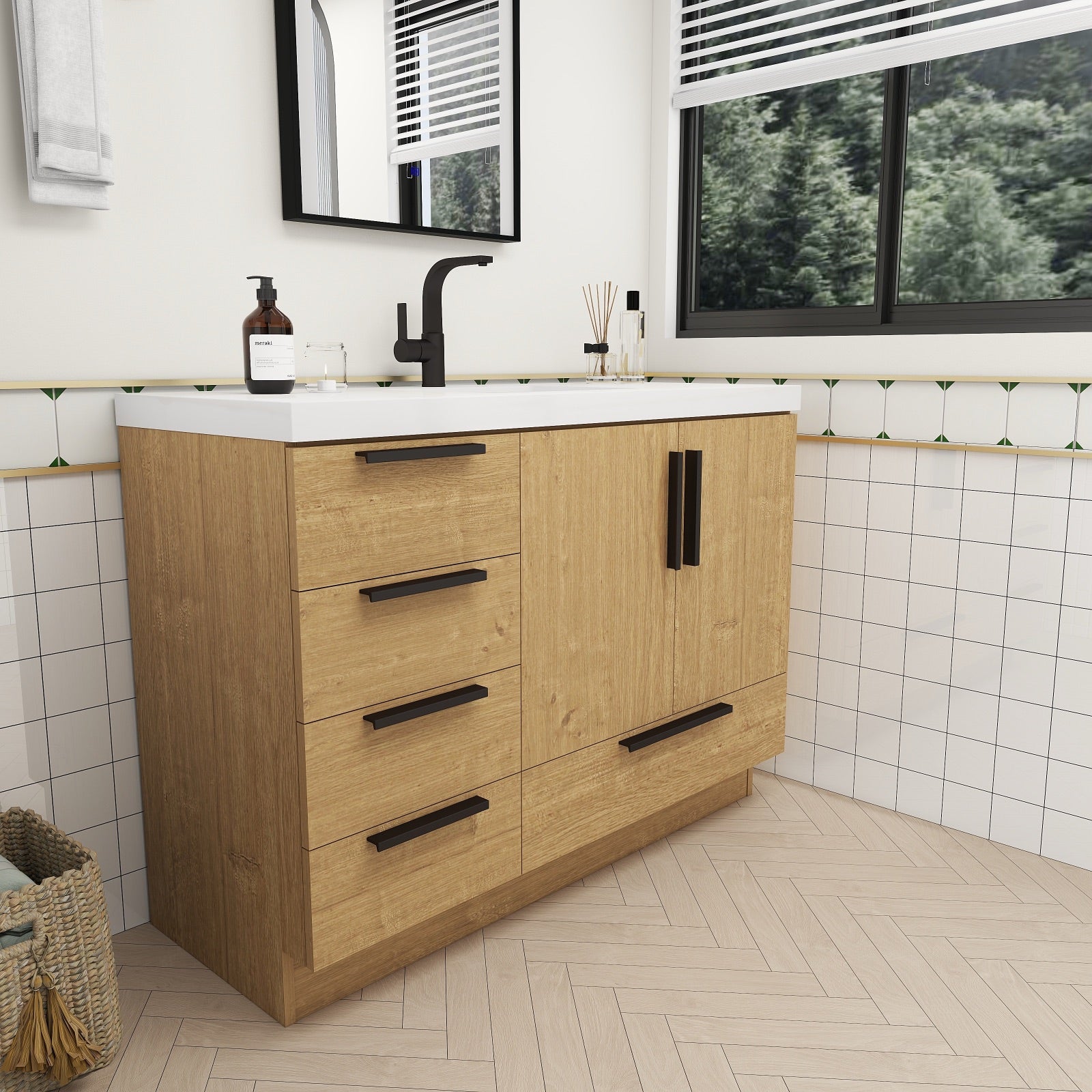 Carla 48" Freestanding Bathroom Vanity image 6