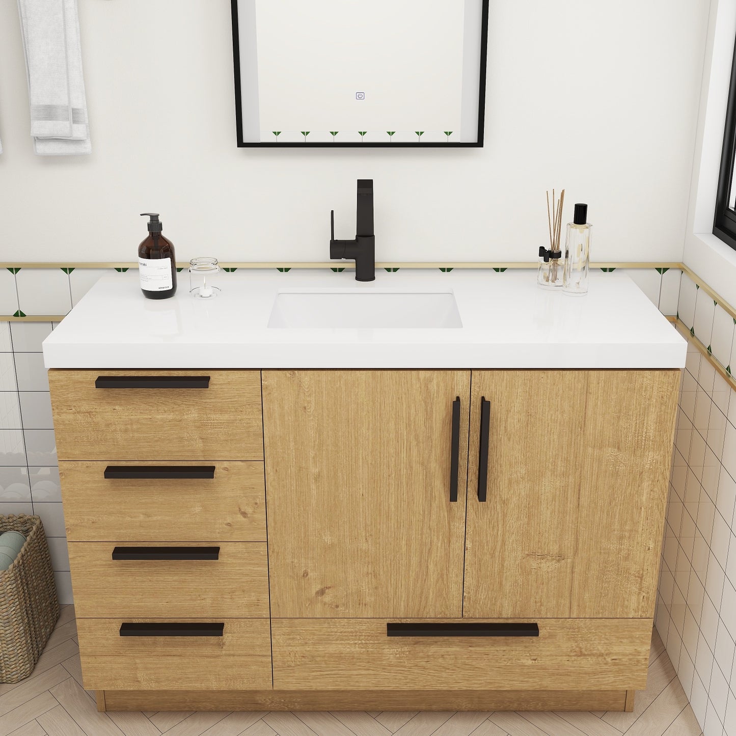 Carla 48" Freestanding Bathroom Vanity image 8