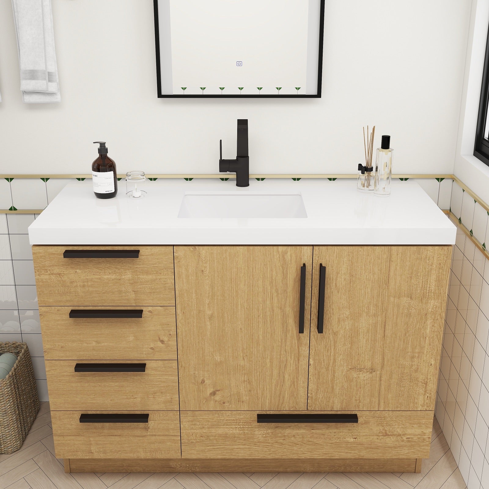 Carla 48" Freestanding Bathroom Vanity image 8
