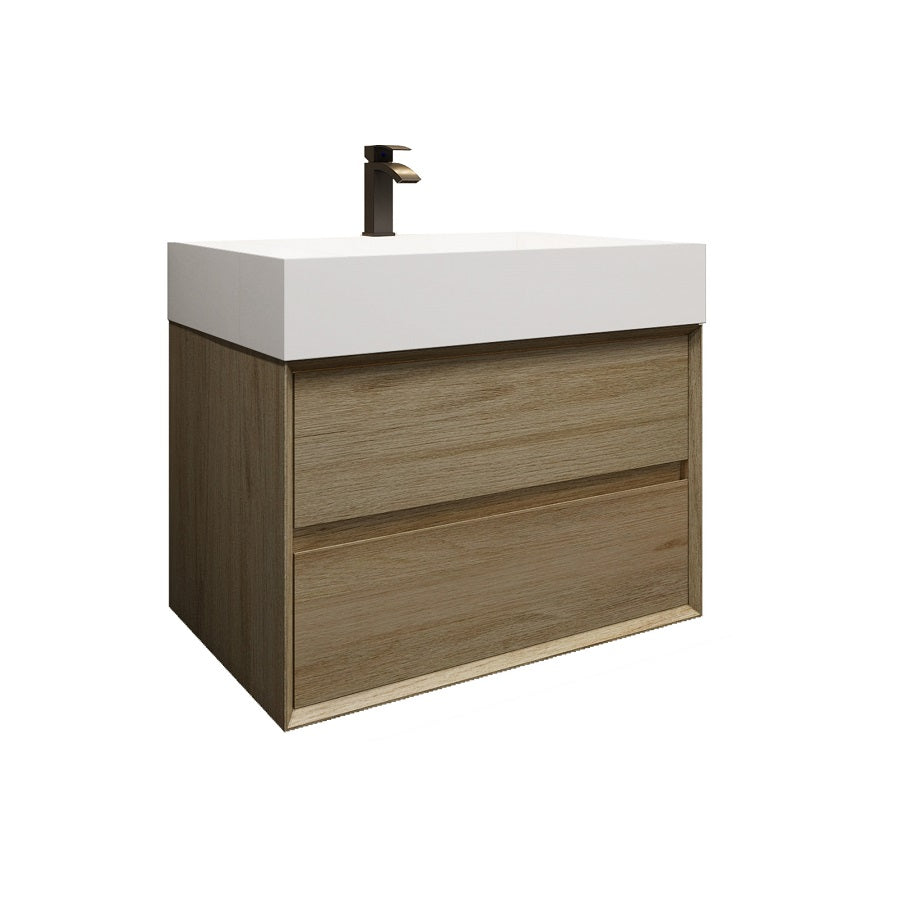 MAX 30" Floating Bathroom Vanity with FLX16 Acrylic Sink