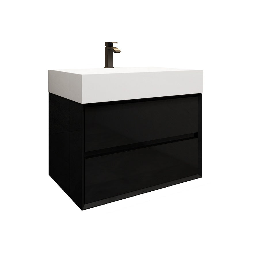 MAX 30" Floating Bathroom Vanity with FLX16 Acrylic Sink