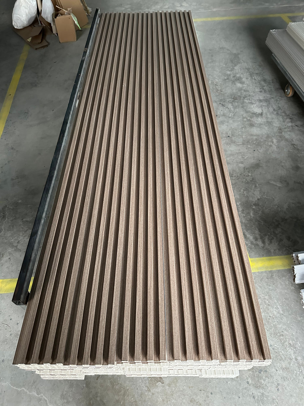 WPC Grille Wall Panel Oak Solid or Hollow