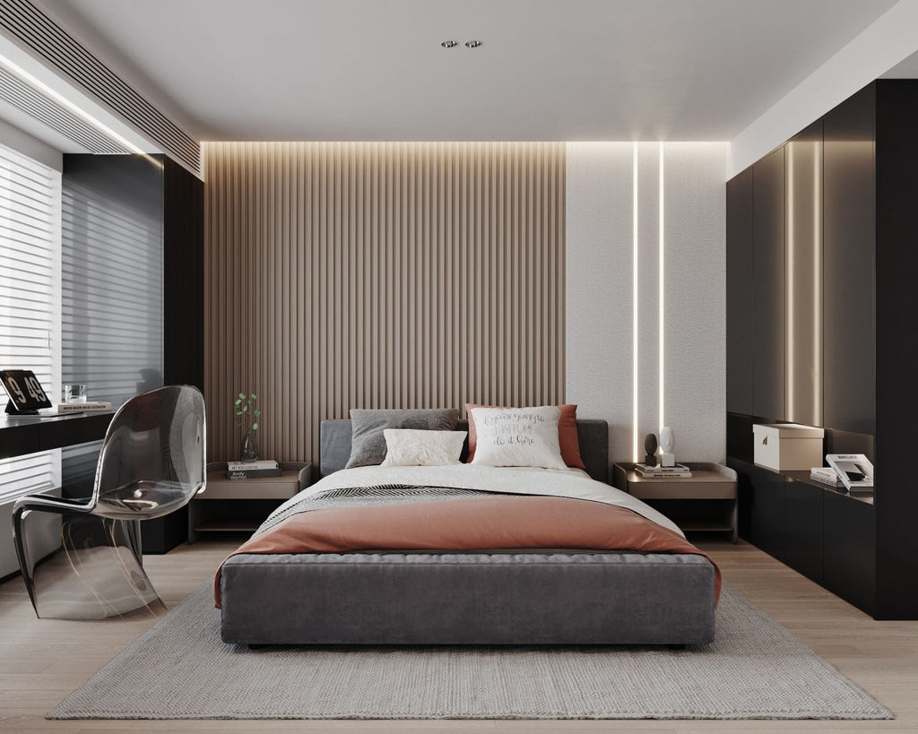 WPC Grille Wall Panels  Beige Solid or Hollow