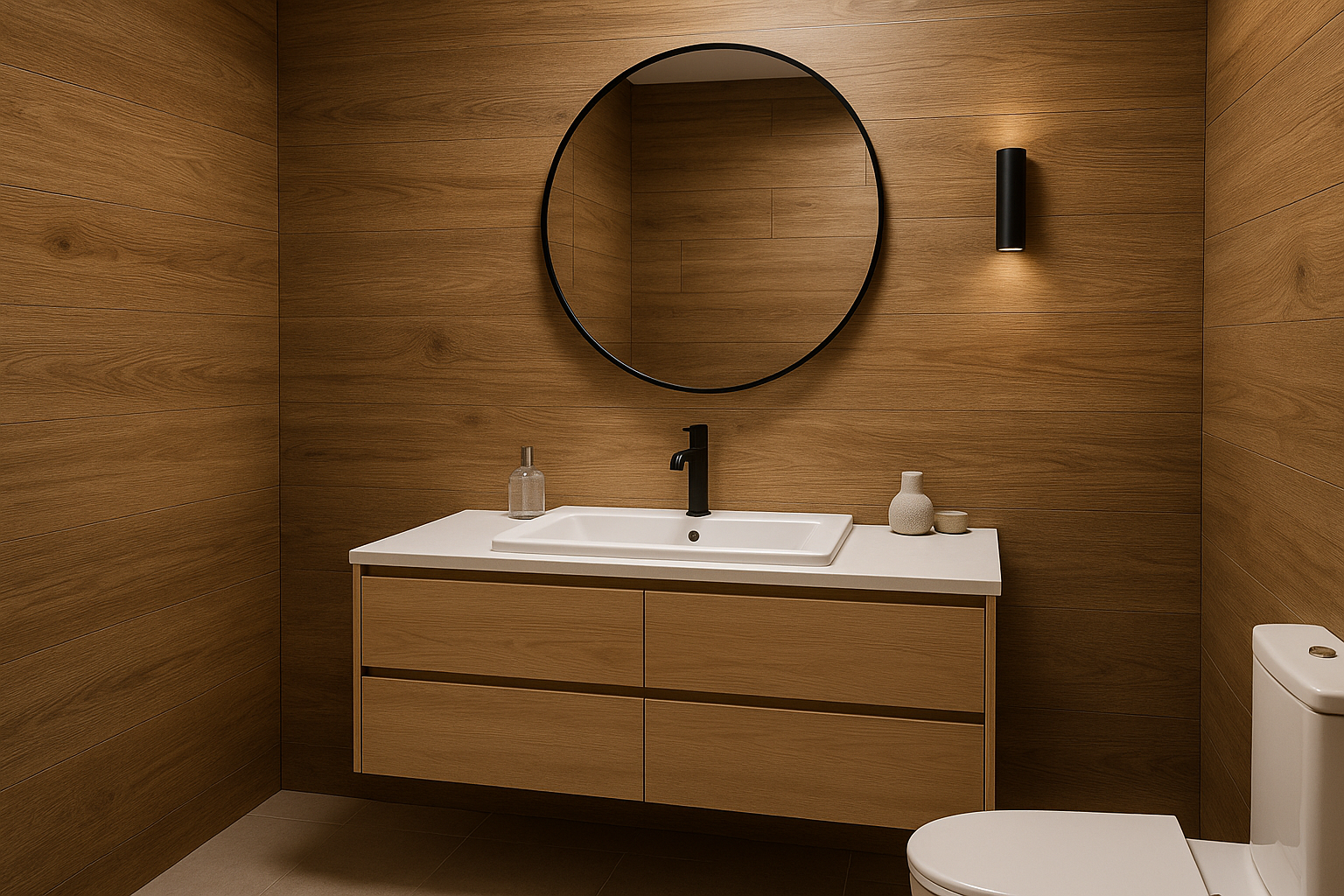 seattle wpc wall panels and bathroom vanity