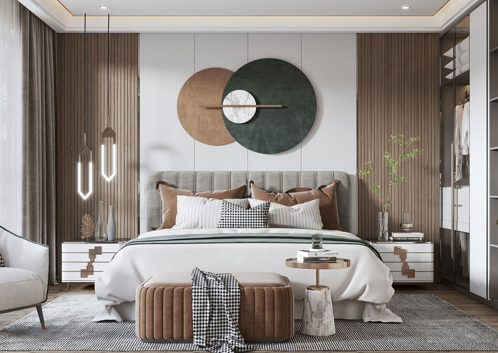 Wood Grain Grille WPC Wall Panel