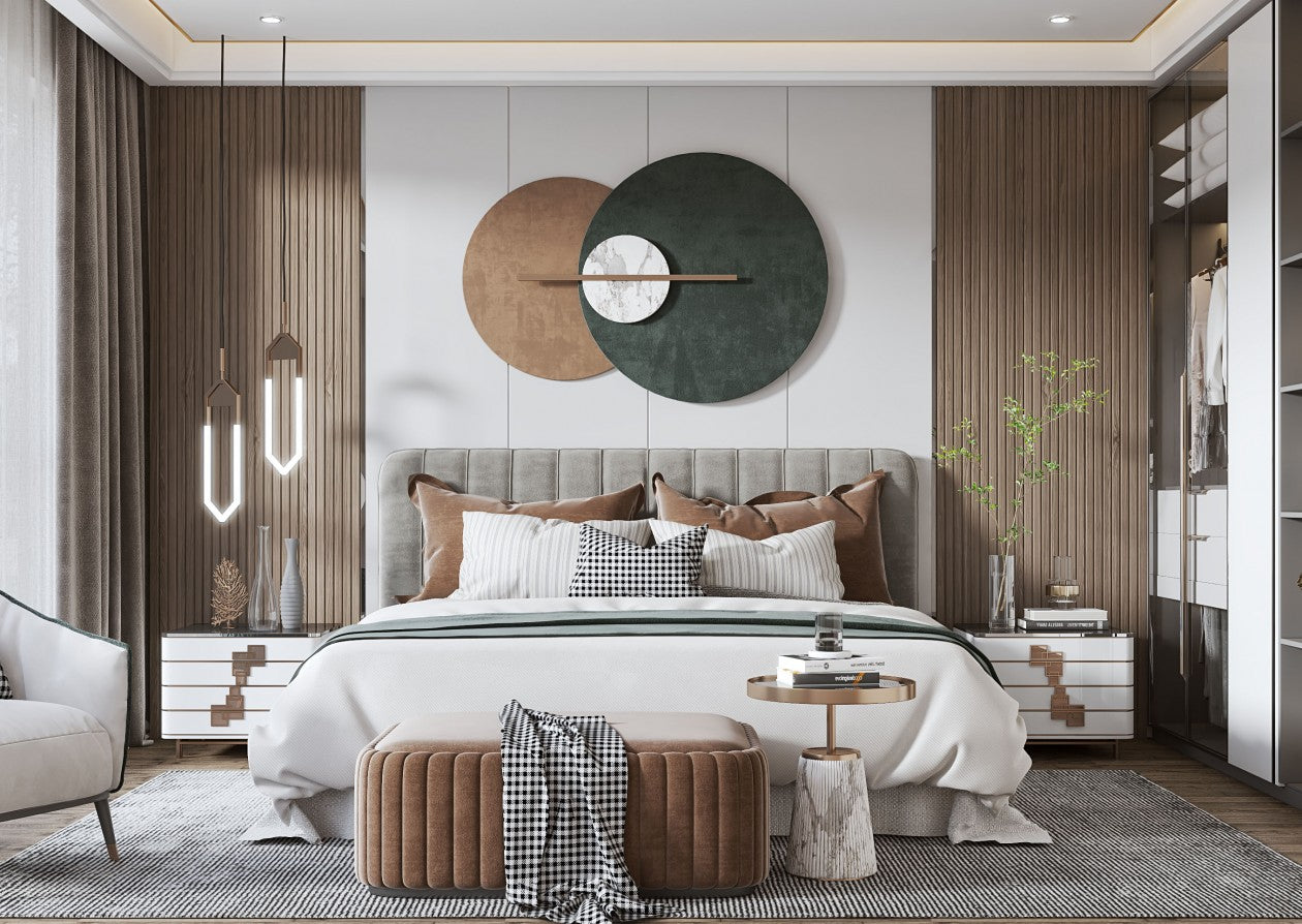 WPC Grille Wall Panel Wood Grain