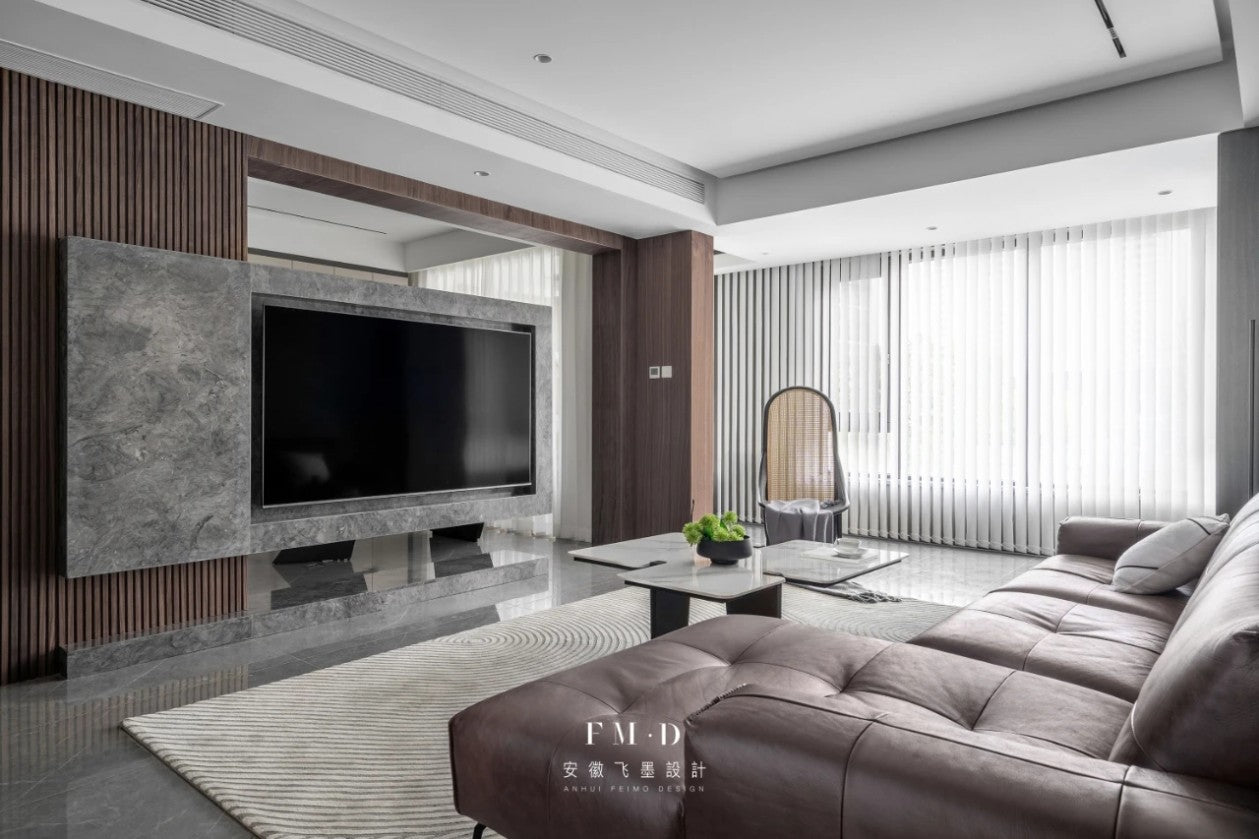 Wood Grain Grille WPC Wall Panel